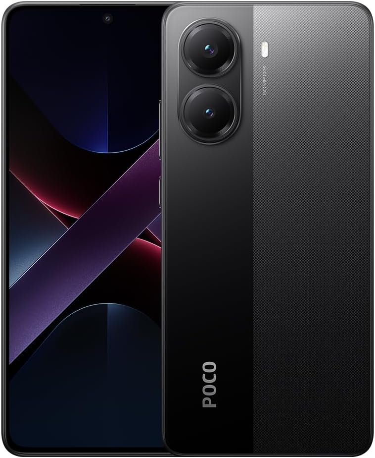 Xiaomi Teléfono Celular Poco X7 Pro 5G NFC Pantalla AMOLED CrystalRes 1.5K 120Hz Buque Insignia Dimensity 8400-Ultra 90W HyperCharge (Negro, 12GB+512GB)