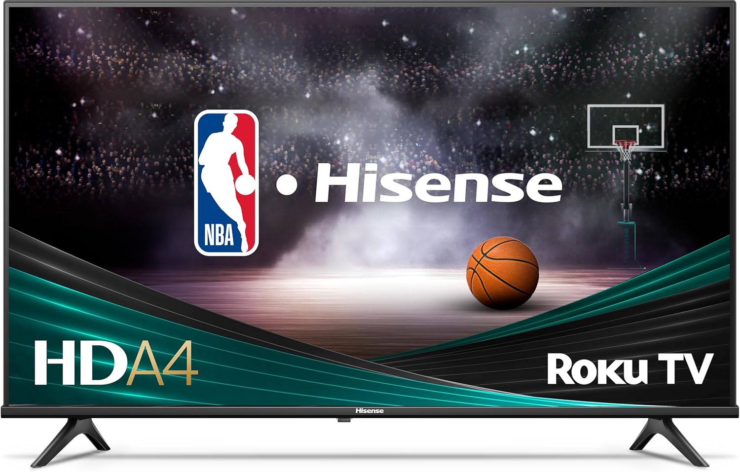 Hisense Televisor Inteligente Roku de 32 Pulgadas Clase A4 Serie HD 720p con compatibilidad Alexa (32A4HNR, Modelo 2024) - Dolby Audio, diseño de Bisel Delgado