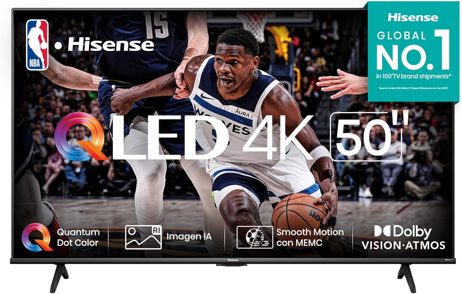 Hisense Pantalla QLED de 50