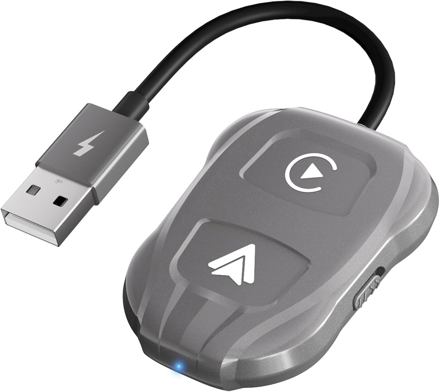 Uniytriox 2 en 1 CarPlay Inalámbrico y Android Auto Inalámbrico, Convertir CarPlay/Android Auto Cable fábrica a CarPlay/Android Auto inalámbrica, 5GHz WiFi, Auto Connect, Actualización en Línea