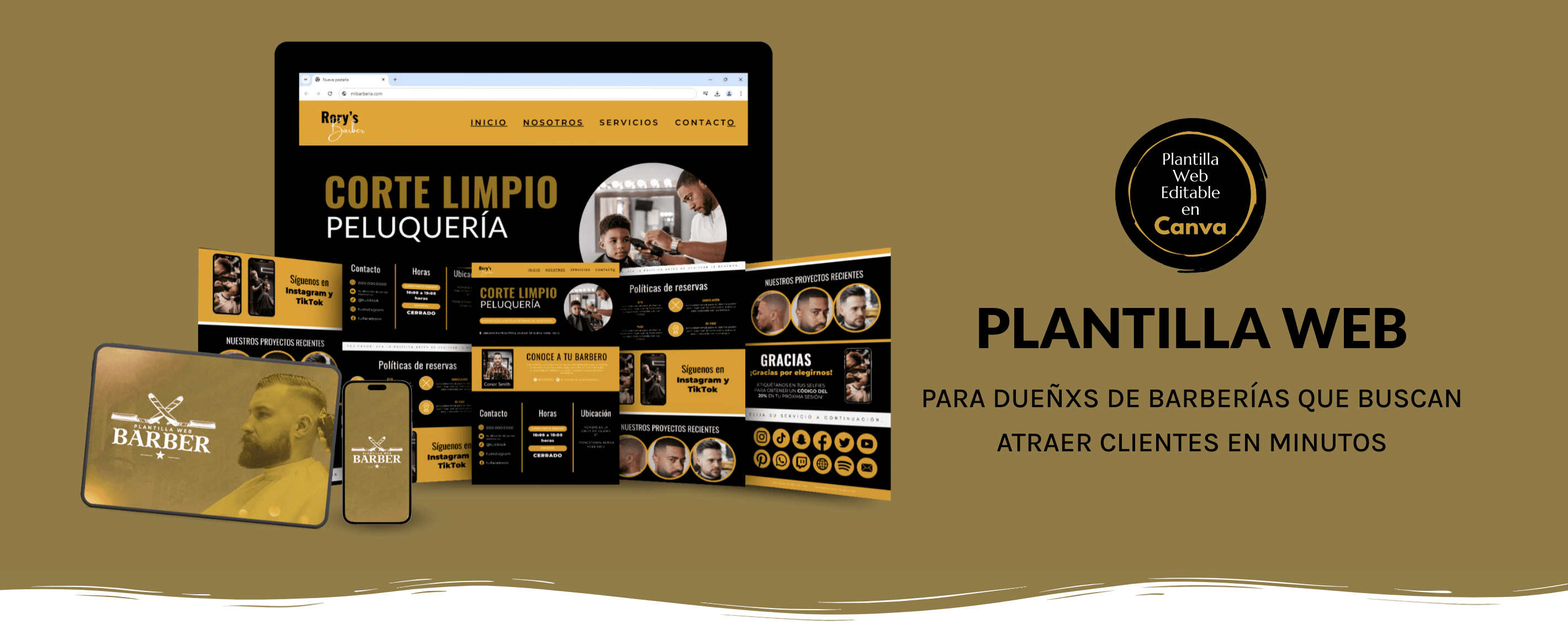 Plantilla Web Barber